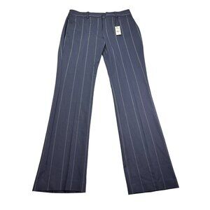 Express Womens Columnist Barely Boot Mid Rise Pinstripe Dress Pants 10R New